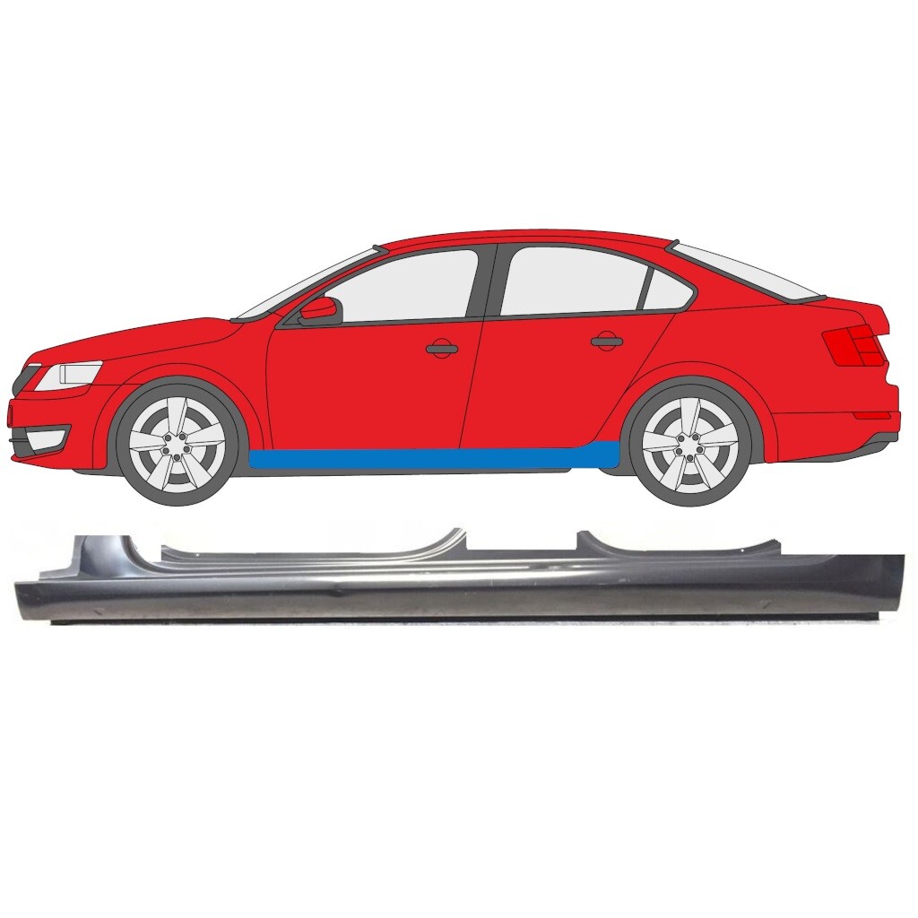 SKODA OCTAVIA 3 2013- FULL SILL REPAIR PANEL ROCKER PANEL / LEFT LH