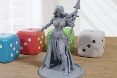 Dalia - 3D Printed Minifigure - Proxy Minis for DnD, Baldurs Gate, Tabletop Fant