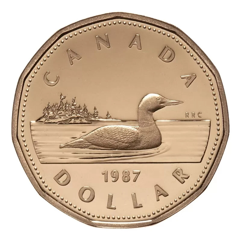 CANADA 1987 LOONIE BRILLIANT UNCIRCULATED ONE 1 DOLLAR COIN | eBay