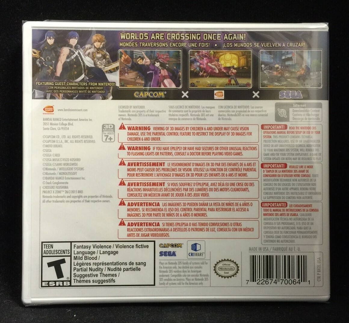 Project X Zone 2 (Nintendo 3DS, 2015) BRAND NEW 722674700641| eBay