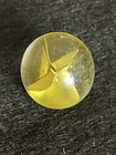 Vintage Marble Yellow Egg Yolk 4 Four Vane Cateye Unique Flow Collectible Toys — photo 3