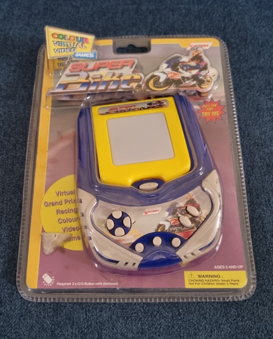 Systema Super Bike Colour Handheld Electronic Game New Unopened
