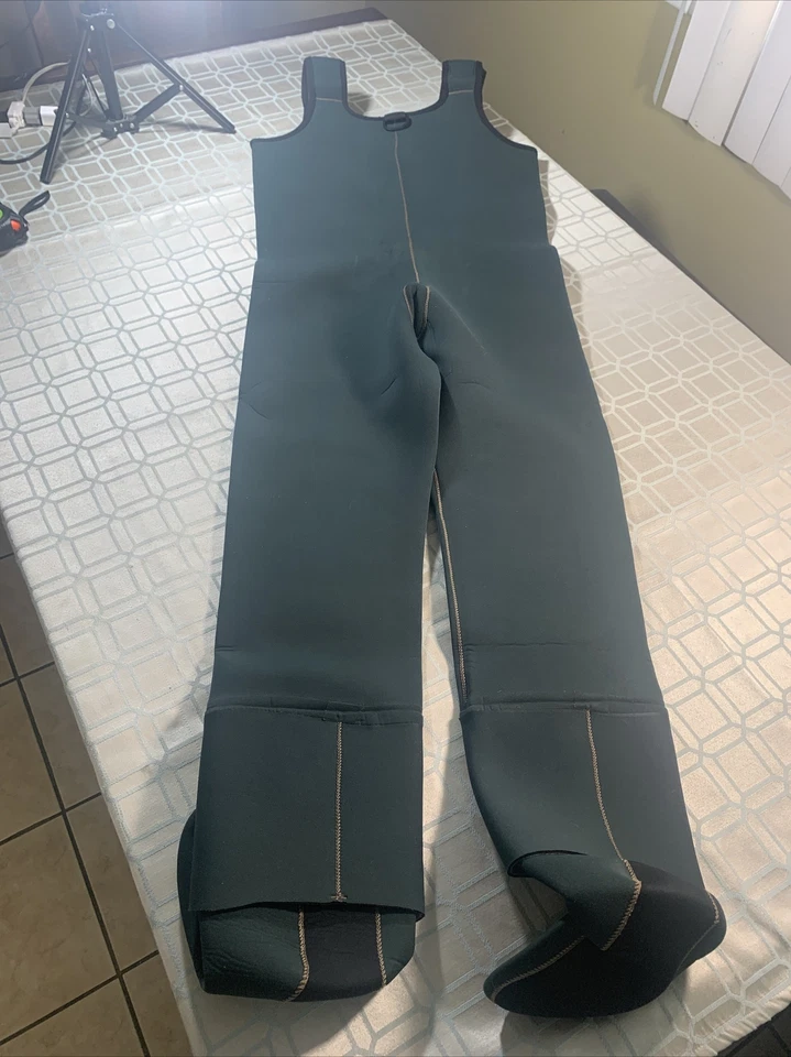 Pro Line Fishing Neoprene Boot Foot Green Knee Pad Waders Suspender Men’s US XL - Image 4 of 4