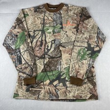 Buckthorn Vintage 2004 Camouflage Long Sleeve Shirt Chest Pocket Made In USA