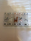 Vintage Libby Frosted Carousel Circus Animal Glasses Set of 5