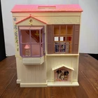 Vintage 1996 Barbie Folding Pretty House Dollhouse Mattel 90s Bed Tub Table Read