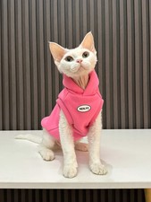 Cat Clothes Winter Warm Fashion hooded Sweatshirt for Sphynx thick Cartoon Costu