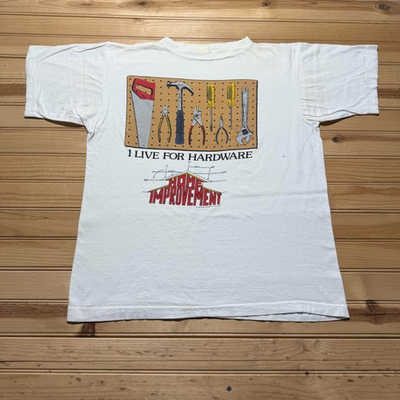 #ad #ad Vintage 90s Home Improvement I Live For Hardware Graphic Promo T Shirt Large $23.19