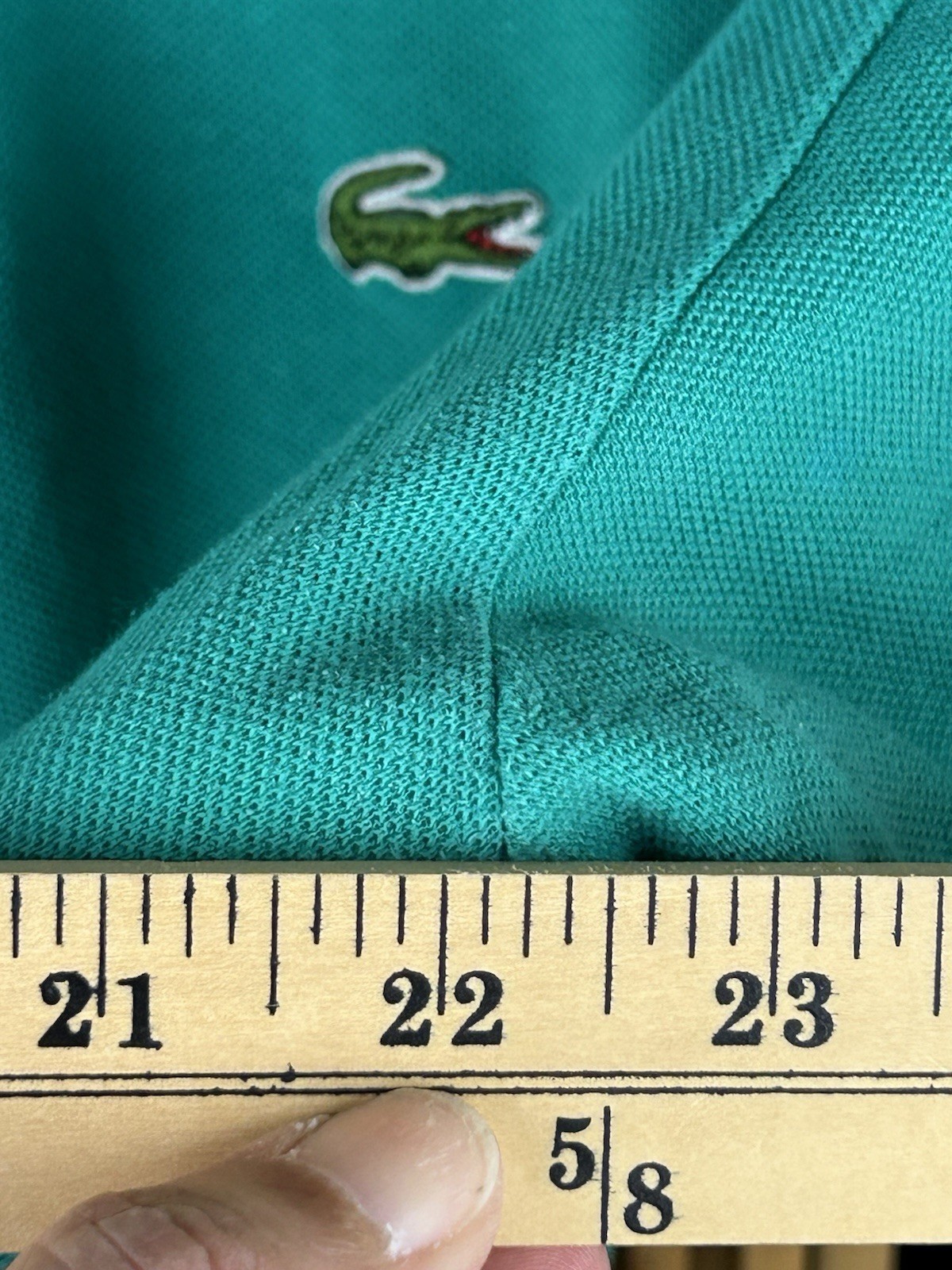 Vintage IZOD Lacoste Polo Shirt Mens XL In Green  With Croc Logo thumbnail 19