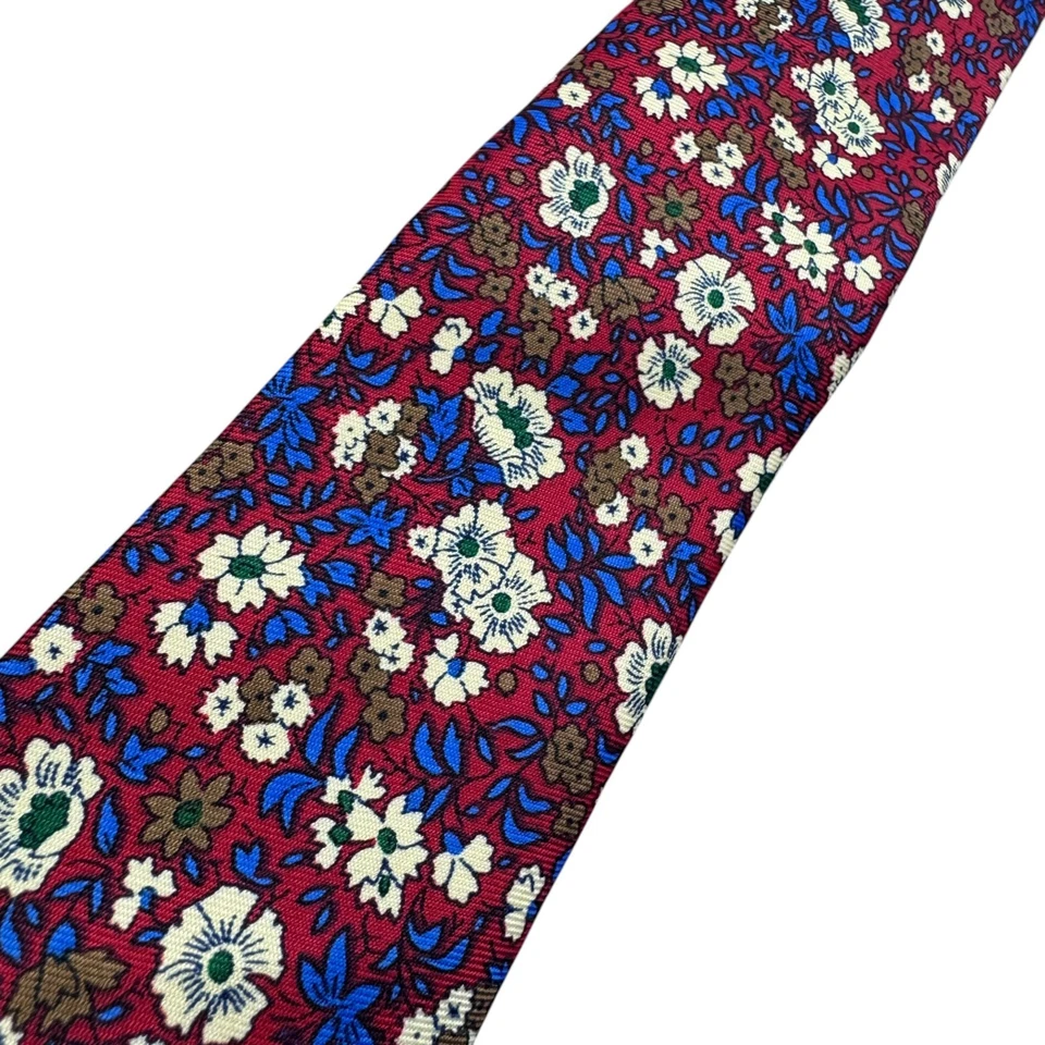 Next Tie 2.5” Wide At Largest Part Men's Red Skinny Flower Office Smart Wedding - image 3 of 4