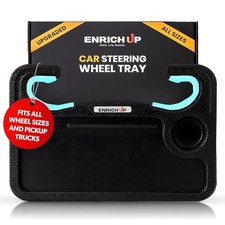 2-in-1 Steering Wheel Tray Table - Car Desk for Laptop Food, Mint Ring
