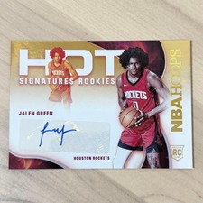 2021-22 Panini Hoops Signatures Rookies Jalen Green Houston Rockets Auto #HSR-JC
