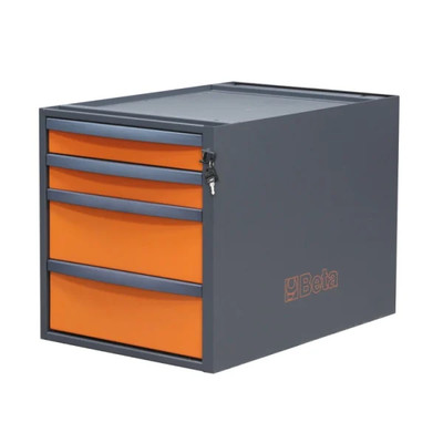 Kommode 4 Ziehlaschen für Bierbänke beta C58CSH/O 4C Orange 367x588xh457mm