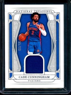 2025 Panini National Treasures Cade Cunningham Material Treasures /99 Pistons