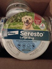 Seresto Flea/Tick Collar, 8 Months Protection LARGE Dogs 18 lb Sealed