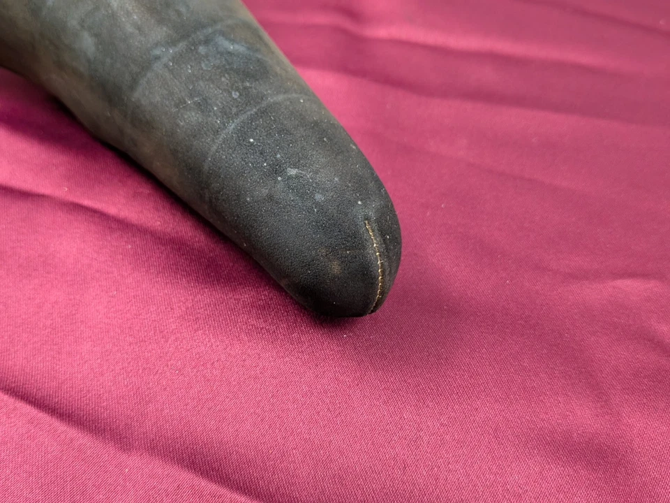 Bicicleta de carretera de colección Cinelli Unicanitor sillín de cuero negro gamuza estrecha 27x15 cm SA13 Foto 4 de 4