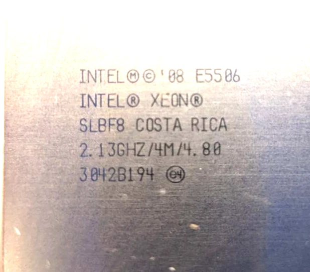 Processore Intel Xeon E5506 Quad Core SLBF8 2.13GHz 4.80GT/s 4MB Socket LGA1366 - Immagine 3 di 3