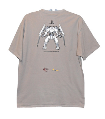 STARHAWK PS3 PlayStation Game  - LIGHT BROWN T-SHIRT - SIZE LARGE - VERY NICE