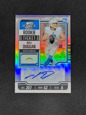 2023 Panini Contenders Optic Rookie Ticket Max Duggan #187 SILVER RC AUTO