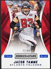 2016 Panini Rookies & Stars - True Blue #140 Jacob Tamme SN49
