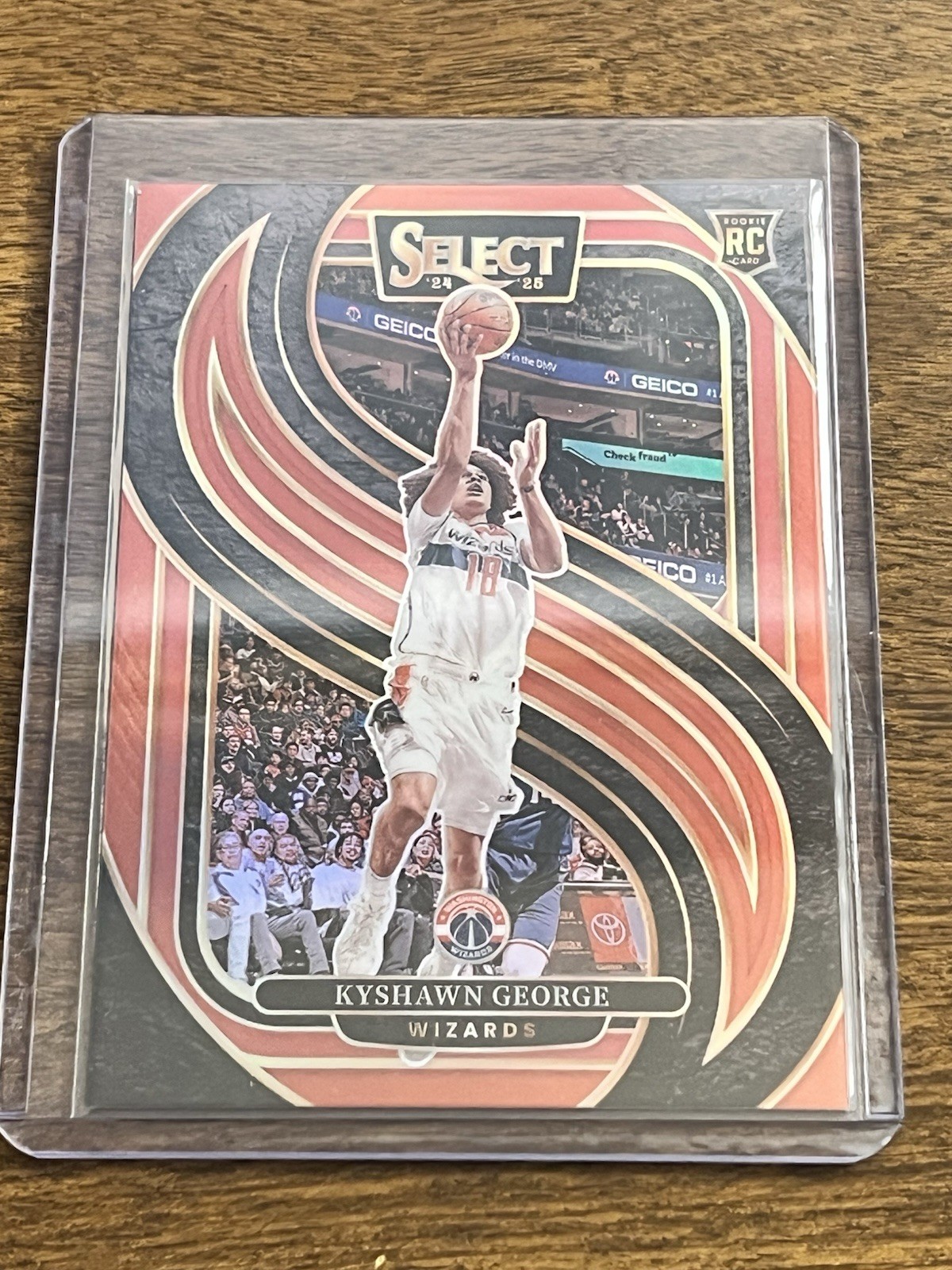2024-25 Select - Kyshawn George Premier #177 Red Prizm /199 (RC)