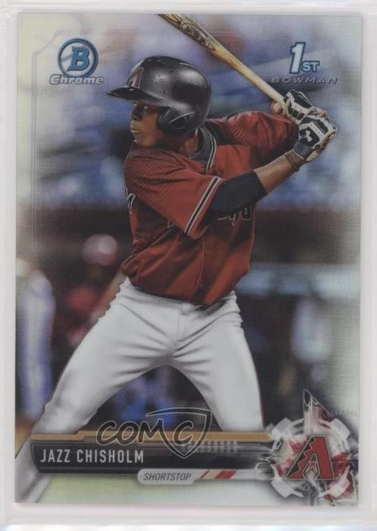 2017 Bowman Chrome Prospects Refractor 329/499 Jazz Chisholm #BCP207