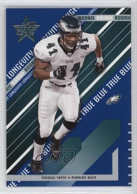 2004 Leaf Rookies & Stars Rookie True Blue 26/75 Thomas Tapeh #179 RC t5g