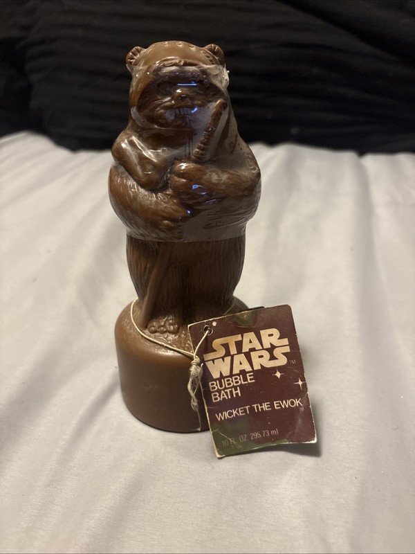 Star Wars WICKET THE EWOK FULL BUBBLE BATH OMNI ORIGINAL TAG SEALED (1983)