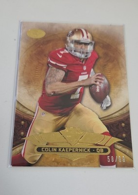 #58/99 2013 Topps Triple Threads Colin Kaepernick #18 Gold 49ers