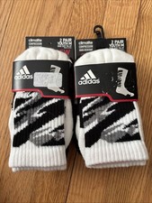 NWT 2 Packs Of 2 Adidas Climalite Camo Crew Socks