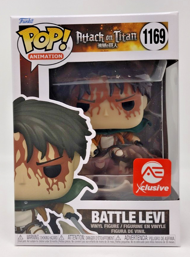 Figura Vinilo Funko Pop 1169 Attack on Titan Battle Levi Animación Sangrienta Nueva en Caja