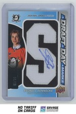 2025-26 SP Game Used Draft Day Marks RC Auto Patch Beckett Sennecke 01/35