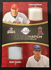 LANCE BERKMAN MARK TEIXEIRA 2008 Sweet Spot Dual Memorabilia Game Jersey #DS-BT