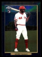 2020 Topps Chrome Aristides Aquino Rookie RC Turkey Red #TRC-93 Baseball Card