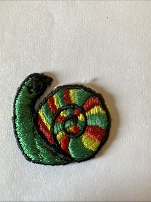 Snail Iron On Patch 1 5/8  Appliqué