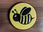 3 Pcs Bee Coasters – Honeybee Drink Mats for Home, Office & Garden