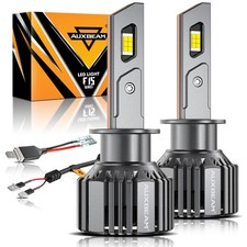 Auxbeam H1 6500k White Led Headlight Super Bright Bulb Kit High Low Beam 28000lm
