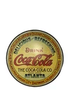 Vintage Coca-Cola Round Tin Sign 12" Advertisment Good Condition