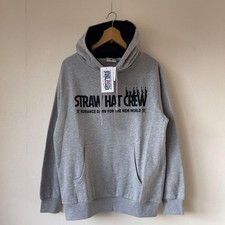 ONE PIECE Felpa con Cappuccio Pullover Grigio L Licenza Ufficiale Mai Usata