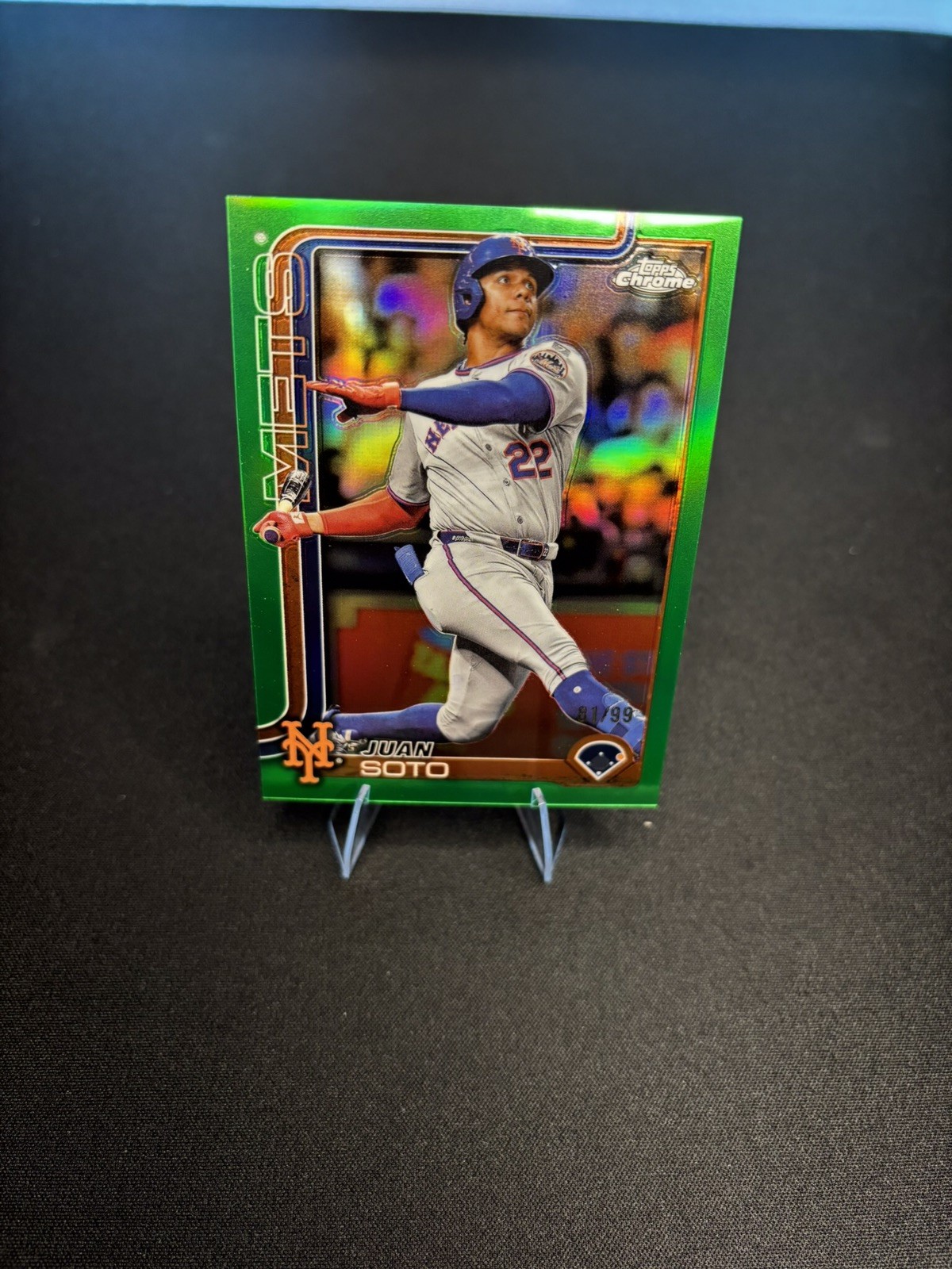 2025 Topps Chrome Green #200 Juan Soto 81/99 New York Mets