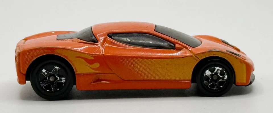 Hot Wheels 2007 Acura HSC Concept Car Exotics Series Orange Yellow - Image 3 of 4