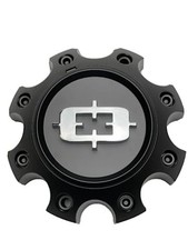 Vision Matte Black 8 Lug Wheel Center Cap C360-8V
