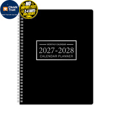 2027-2028 Monthly Planner, Jan 2027-Dec 2028, A4 2027 - Dec Black