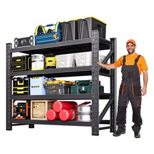 2000LB Heavy Duty Steel Shelving 40"Wx20"Dx60"H, Garage Industrial Storage Rack