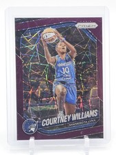 COURTNEY WILLIAMS 2025-26 PRIZM WNBA PURPLE VELOCITY /59 #69 LYNX Q5588