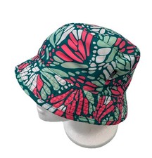 The North Face Kids Multi-Color Bucket Hat Blue Pink Geometric Reversible