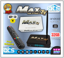 MaxTV Gold PRO 25 Max TV 4K Quad Core 64 Bit ...