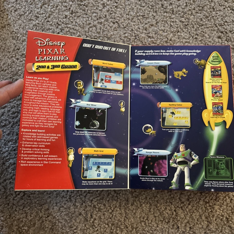 Disney Pixar Learning 2nd & 3rd Grade 2 Deluxe PC CD-ROM MAC Brand New Sealed - Image 3 of 4