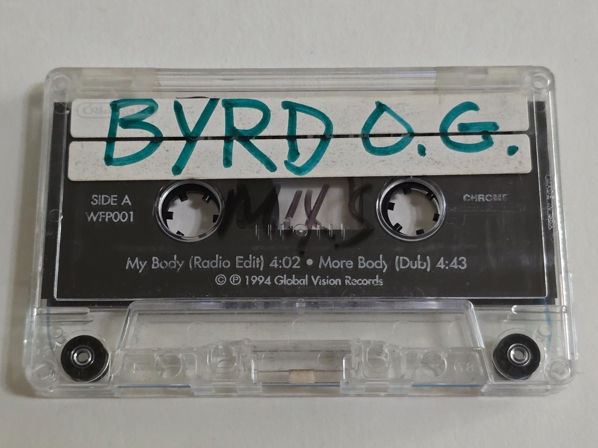BYRD OG DEMO BEAT TAPE CASSETTE BEAT INSTRUMENTAL VTG DJ