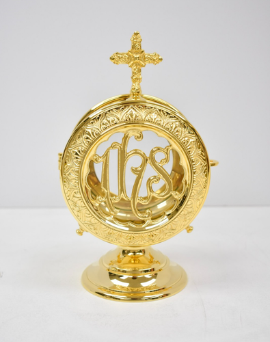 Ornate Gold Plated Luna Holder for your Monstrance Luna - Custodial (#189dg) - Picture 2 of 21
